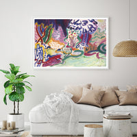 Thumbnail for 50cmx70cm Late Summer White Frame Canvas Wall Art