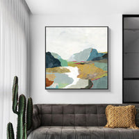 Thumbnail for 50cmx50cm September Afternoon Black Frame Canvas Wall Art