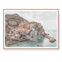 Thumbnail for 50cmx70cm Italy Cinque Terre Wood Frame Canvas Wall Art