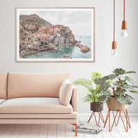 Thumbnail for 50cmx70cm Italy Cinque Terre Wood Frame Canvas Wall Art