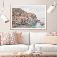 Thumbnail for 50cmx70cm Italy Cinque Terre Wood Frame Canvas Wall Art