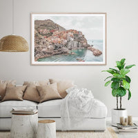 Thumbnail for 50cmx70cm Italy Cinque Terre Wood Frame Canvas Wall Art