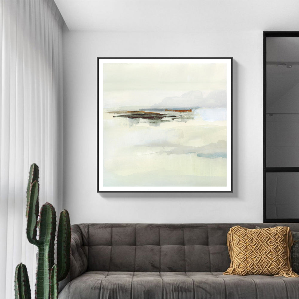 70cmx70cm Atmospheric Edge Black Frame Canvas Wall Art