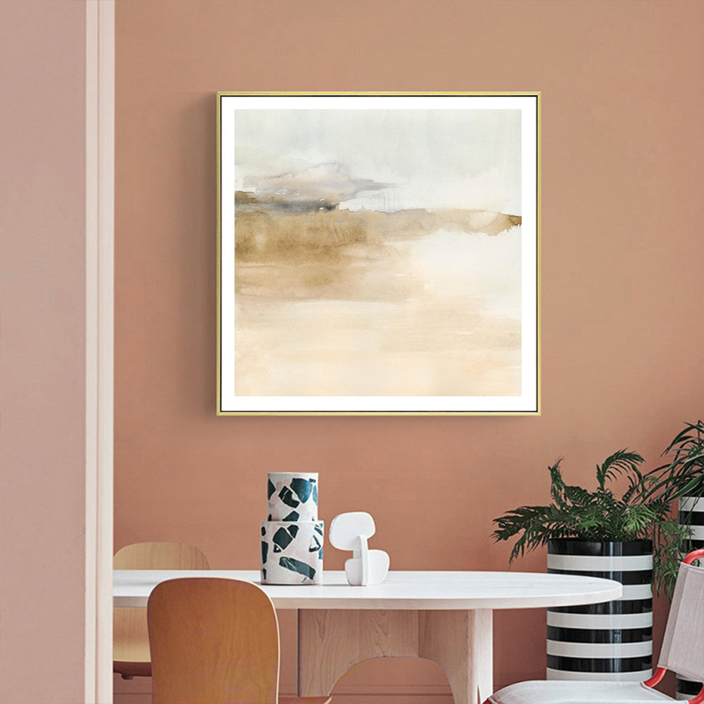 50cmx50cm Atmospheric Edge II Gold Frame Canvas Wall Art