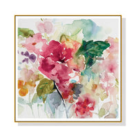 Thumbnail for 50cmx50cm Floral Brunch Gold Frame Canvas Wall Art