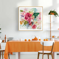 Thumbnail for 50cmx50cm Floral Brunch Gold Frame Canvas Wall Art