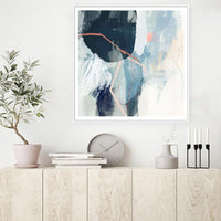 Thumbnail for 60cmx60cm Luz II White Frame Canvas Wall Art