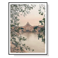 Thumbnail for 60cmx90cm Rome City Black Frame Canvas Wall Art