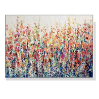 Thumbnail for 80cmx120cm Flourish Of Spring White Frame Canvas Wall Art