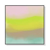 Thumbnail for 50cmx50cm Colorful Watercolor Black Frame Canvas Wall Art