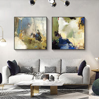 Thumbnail for 70cmx70cm Abstract Blue 2 Sets Black Frame Canvas Wall Art