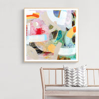 Thumbnail for 50cmx50cm Changed My Mind IV by Aleah Koury Gold Frame Canvas Wall Art