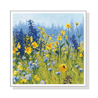 Thumbnail for 50cmx50cm Joyful In July White Frame Canvas Wall Art