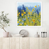 Thumbnail for 50cmx50cm Joyful In July White Frame Canvas Wall Art