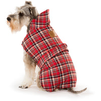 Thumbnail for Tartan Red Dog Coat 35cm