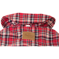 Thumbnail for Tartan Red Dog Coat 70cm