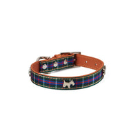 Thumbnail for Highland Blue Tartan Dog Collar Small