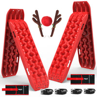 Thumbnail for X-BULL Recovery tracks Boards 2 Pairs Sand Mud Snow 4WD Gen3.0 With Reindeer Car Antlers