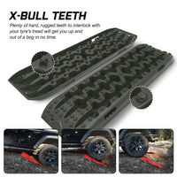 Thumbnail for X-BULL Recovery Tracks Boards 4x4 4WD 10T 2PCS Offroad Vehicle Sand Mud Gen3.0 Olive