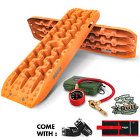 Thumbnail for X-BULL Recovery Tracks Boards Sand Truck Mud 4WD 4x4 Gen3.0 Orange/ Tyre Tire Deflator