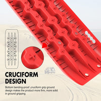 Thumbnail for X-BULL Recovery tracks 10T 2 Pairs/ Sand tracks/ Mud tracks/  Mounting Bolts Pins Gen 2.0 -Red