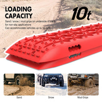 Thumbnail for X-BULL Recovery tracks 10T 2 Pairs/ Sand tracks/ Mud tracks/  Mounting Bolts Pins Gen 2.0 -Red