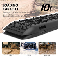 Thumbnail for X-BULL KIT1 Recovery track Board Traction Sand trucks strap mounting 4x4 Sand Snow Car BLACK