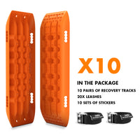 Thumbnail for X-BULL 10 Pairs of Recovery tracks Boards Traction 10T Sand tracks/ Mud /Snow Gen 2.0 Orange