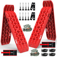 Thumbnail for X-BULL Recovery tracks Boards 10T 2 Pairs Sand Mud Snow With Mounting Bolts pins Red