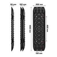 Thumbnail for X-BULL Recovery tracks Boards 10T 2 Pairs Sand Mud Snow With Mounting Bolts pins Black