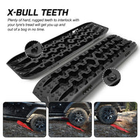 Thumbnail for X-BULL Recovery tracks Boards 10T 2 Pairs Sand Mud Snow With Mounting Bolts pins Black