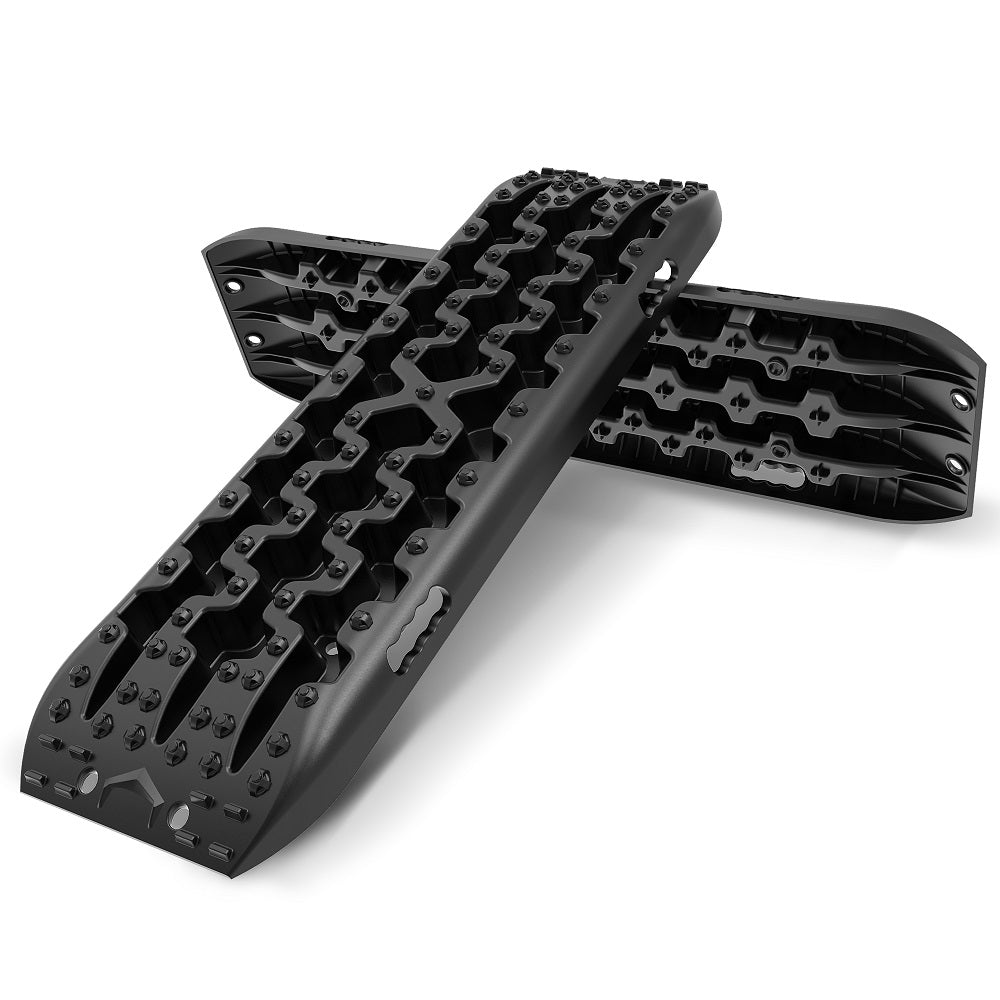 X-BULL Recovery tracks Boards 10T 2 Pairs Sand Mud Snow With Mounting Bolts pins Black