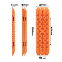 Thumbnail for X-BULL Recovery tracks Boards 10T 2 Pairs Sand Mud Snow With Mounting Bolts pins Orange