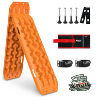 Thumbnail for X-BULL 2PCS Recovery Tracks Snow Tracks Mud tracks 4WD With 4PC mounting bolts Orange