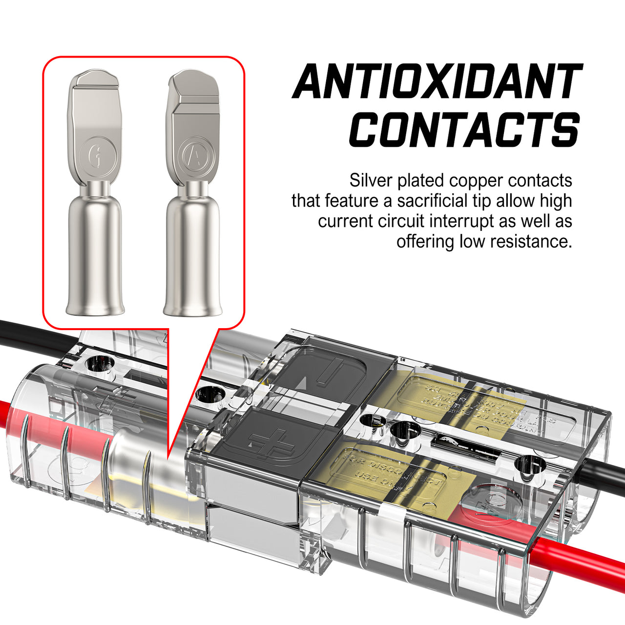 X-BULL 10 x 50A Anderson Style Plug Copper Connectors Terminals Pack Caravan Trailer Solar