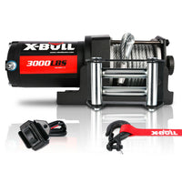 Thumbnail for X-BULL Electric Winch 3000lbs/1360kg Wireless 12V Steel Cable ATV 4WD BOAT 4X4