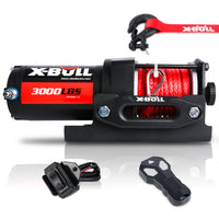 Thumbnail for X-BULL Electric Winch 12V Wireless 3000lbs/1360kg Synthetic Rope BOAT ATV 4WD