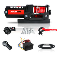 Thumbnail for X-BULL Electric Winch 12V Wireless 3000lbs/1360kg Synthetic Rope BOAT ATV 4WD