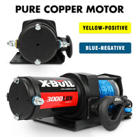 Thumbnail for X-BULL 12V Electric Winch 3000LB ATV Winch Boat Trailer Winch Synthetic Rope