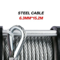 Thumbnail for X-BULL Electric Winch 12V 5000LBS Wireless 15.2M Steel Cable ATV UTV 4WD Boat