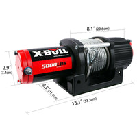 Thumbnail for X-BULL Electric Winch 12V 5000LBS Wireless 15.2M Steel Cable ATV UTV 4WD Boat