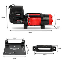 Thumbnail for X-BULL Electric Winch 6000LBS 12V BOAT Synthetic Rope Wireless Remote 4WD ATV UTV