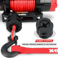 Thumbnail for X-BULL Electric Winch 6000LBS 12V BOAT Synthetic Rope Wireless Remote 4WD ATV UTV