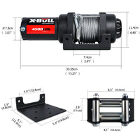 Thumbnail for X-BULL Electric Winch 4500LBS/2041KG Steel Cable Wireless Remote Boat ATV 4WD