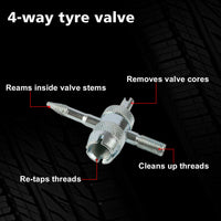 Thumbnail for X-BULL Tyre Deflator Tire Air Deflators Rapid With Pressure Gauge Valve Tool 4WD