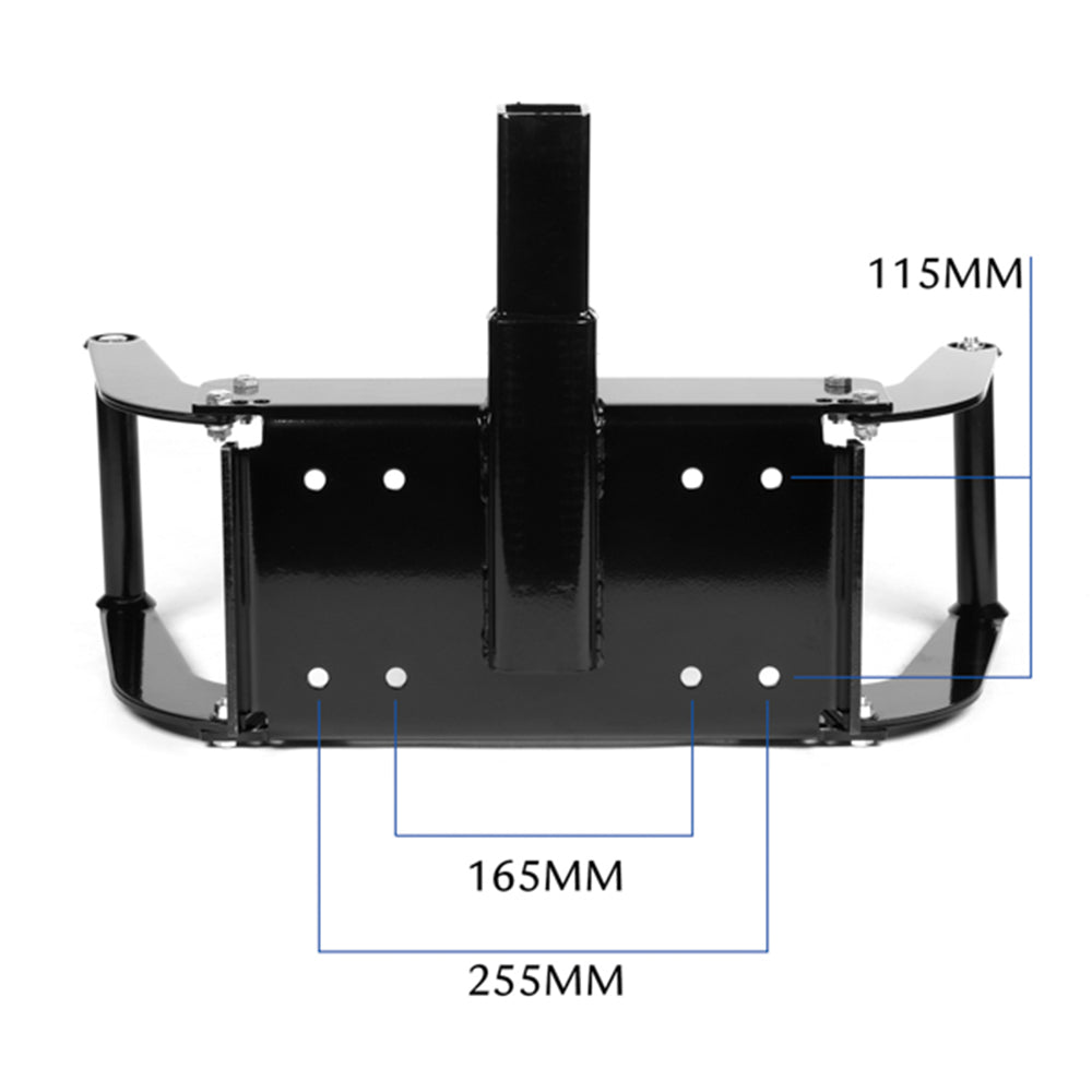 X-BULL Winch Cradle Mounting Plate Bracket Foldable Steel Bar Truck Trailer 4WD Universal For 9000 10000 12000 13000 14500LBS winch