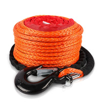 Thumbnail for ZESUPER Winch Rope 9.5MM X 30M Dyneema SK75 Hook Synthetic Car Tow Recovery Cable Hook