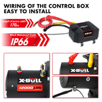 Thumbnail for X-BULL Electric Winch 12000LBS/5454KGS Steel Cable 12V Wireless Remote Offroad