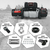 Thumbnail for X-BULL Electric Winch 12000LBS/5454KGS Steel Cable 12V Wireless Remote Offroad