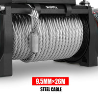 Thumbnail for X-BULL Electric Winch 12000LBS/5454KGS Steel Cable 12V Wireless Remote Offroad